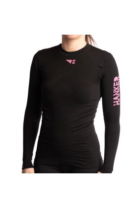 Ropa Interior Térmica Mujer, Camiseta Térmica De Manga Larga Peak Apex  Negro